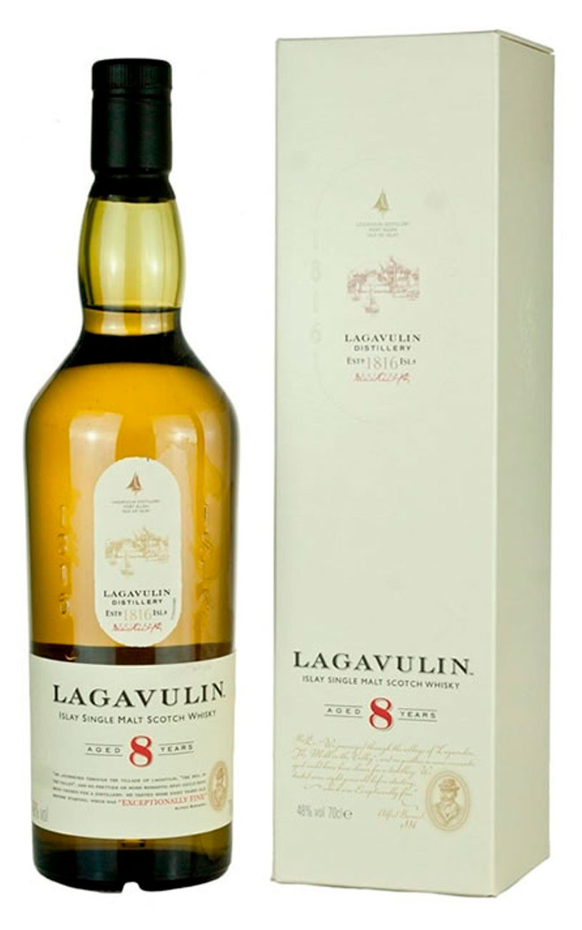 Виски Lagavulin 8 лет в подарочной упаковке Шотландия, 0,7 л