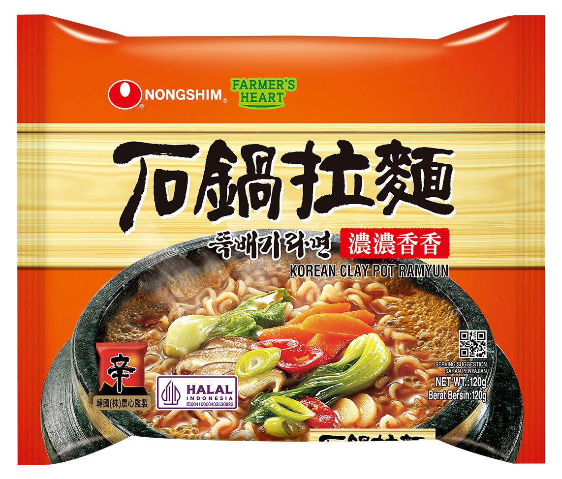 Nongshim | Лапша быстрого приготовления Nongshim Clay Pot со вкусом говядины, пачка 120 г