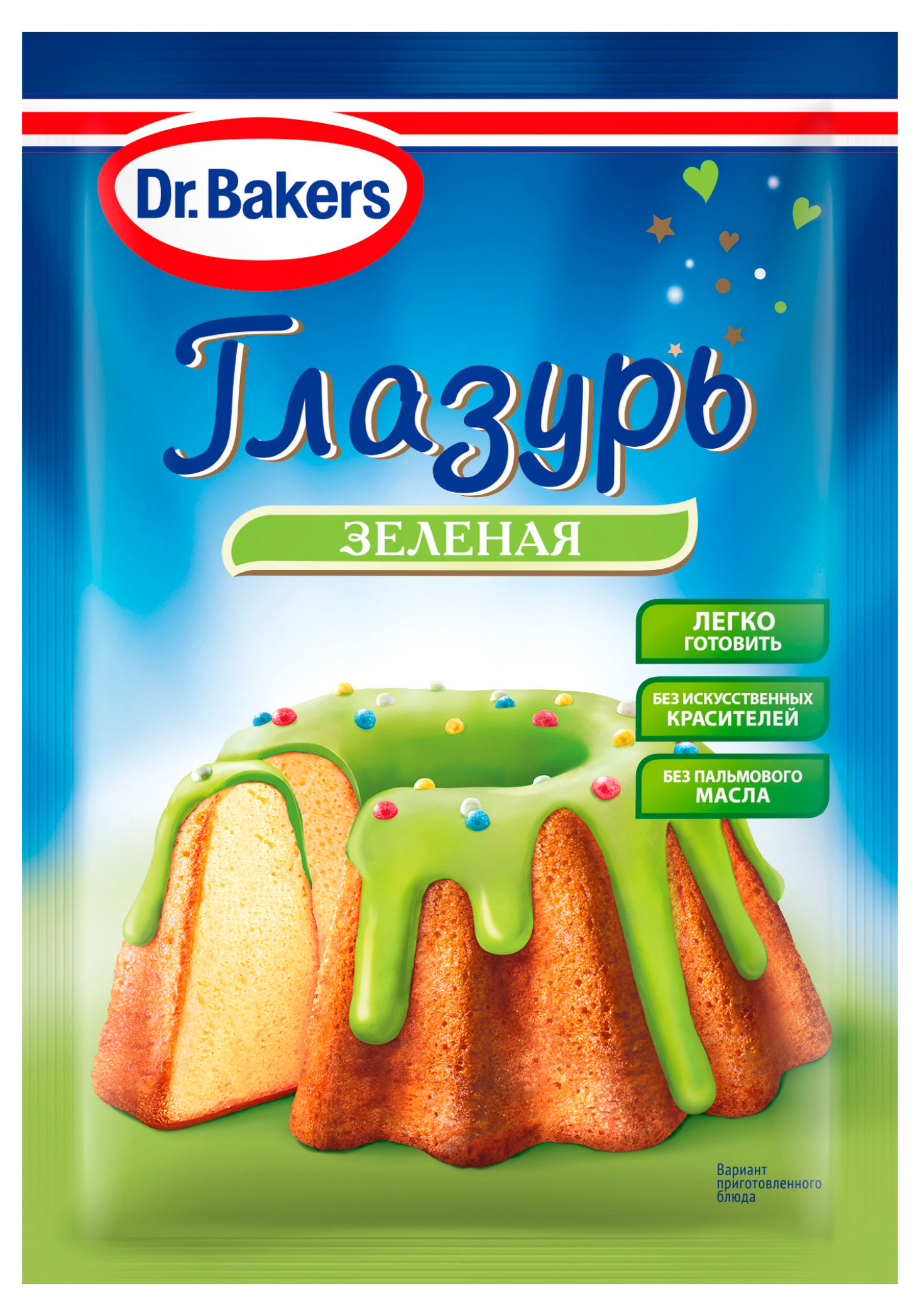 Глазурь зеленая Dr.Bakers, 90 г