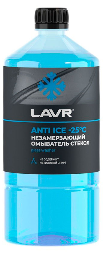 Незамерзающий омыватель стекол LAVR Anti Ice -25°С, 1 л