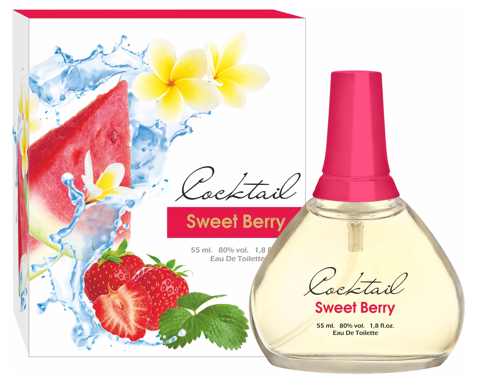 Туалетная вода женская Apple Parfums Coctail sweet berry, 55 мл