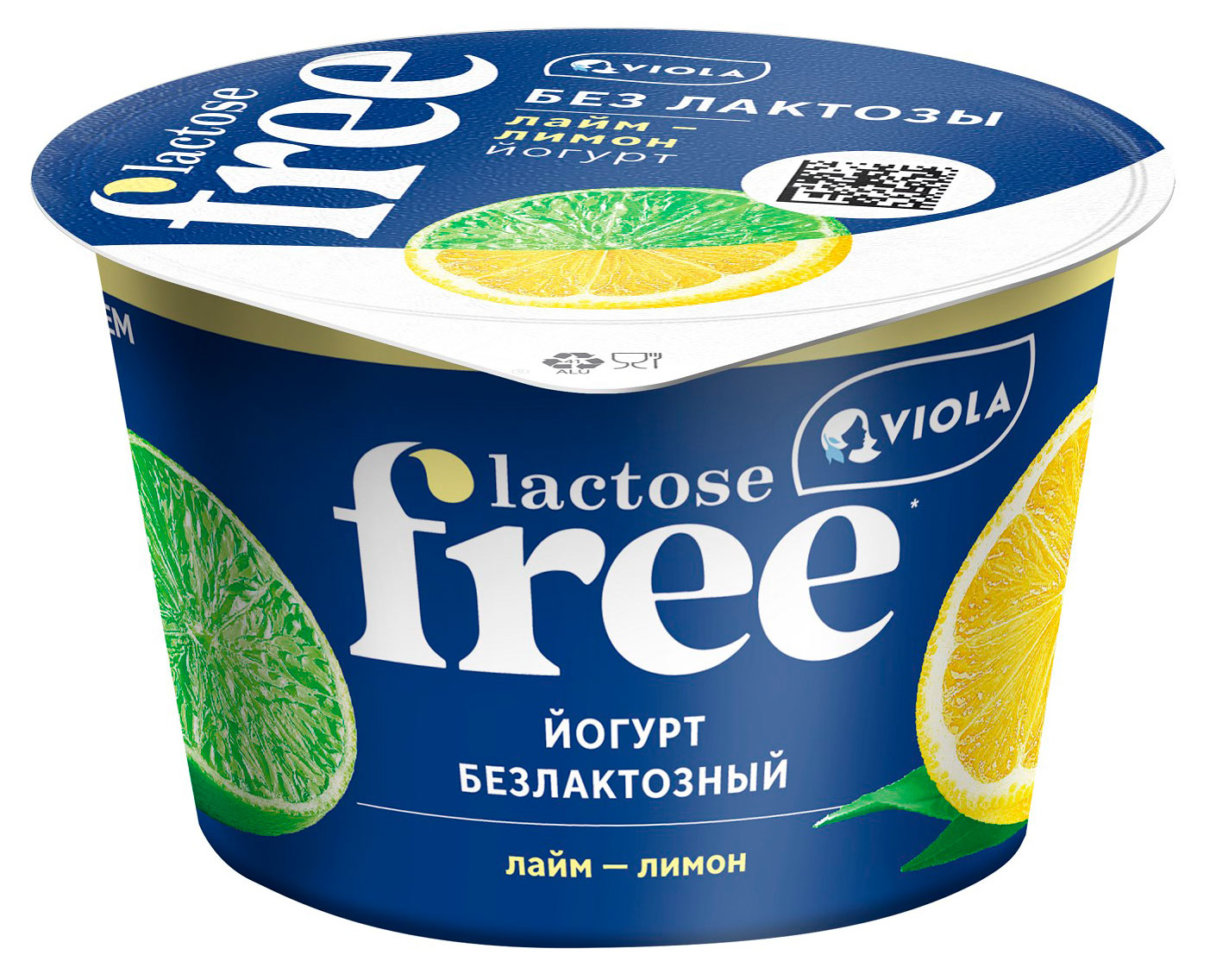 Йогурт Viola Lactose Free лайм лимон 2,7% БЗМЖ, 180 г