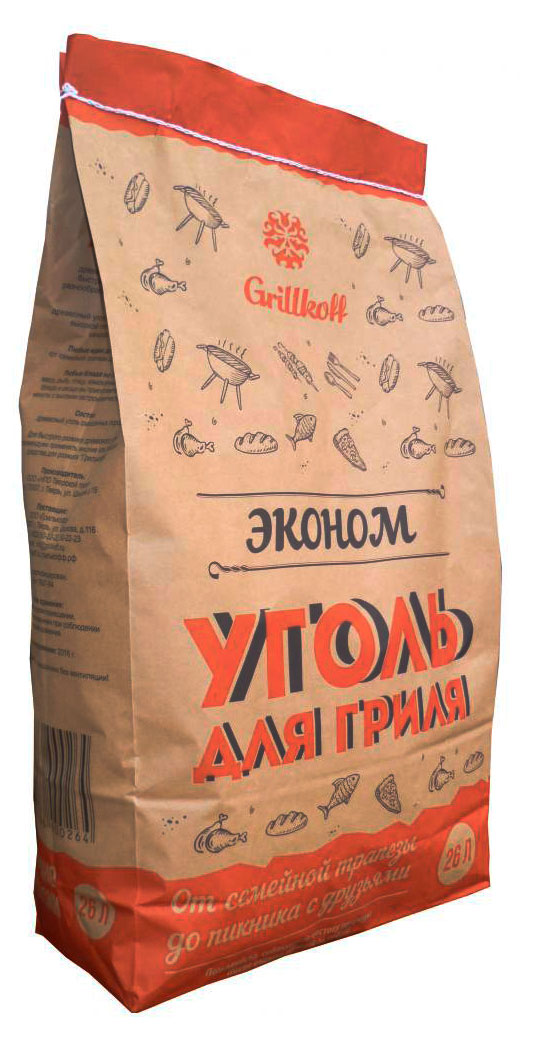 Уголь для гриля Grillkoff Эконом, 26 л