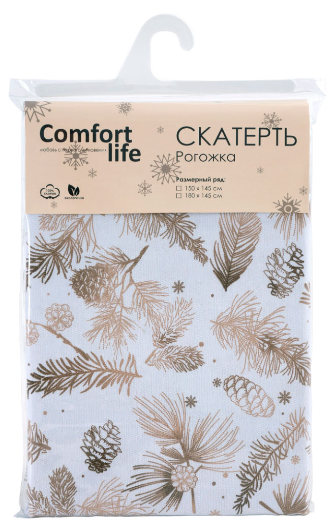 Скатерть Comfort Life Зимний лес, 150х145 см