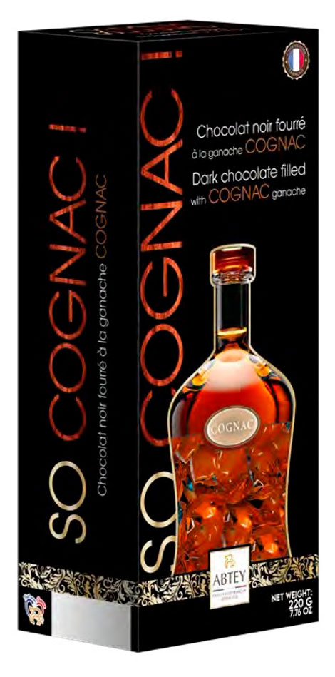 Набор конфет из темного шоколада ABTEY So Cognac, 220 г