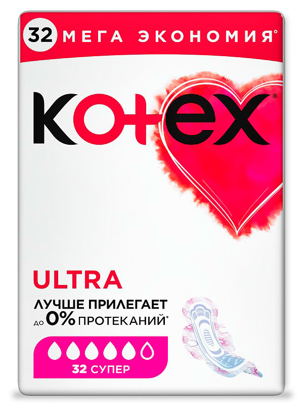 Прокладки гигиенические Kotex Ultra Super, 32 шт