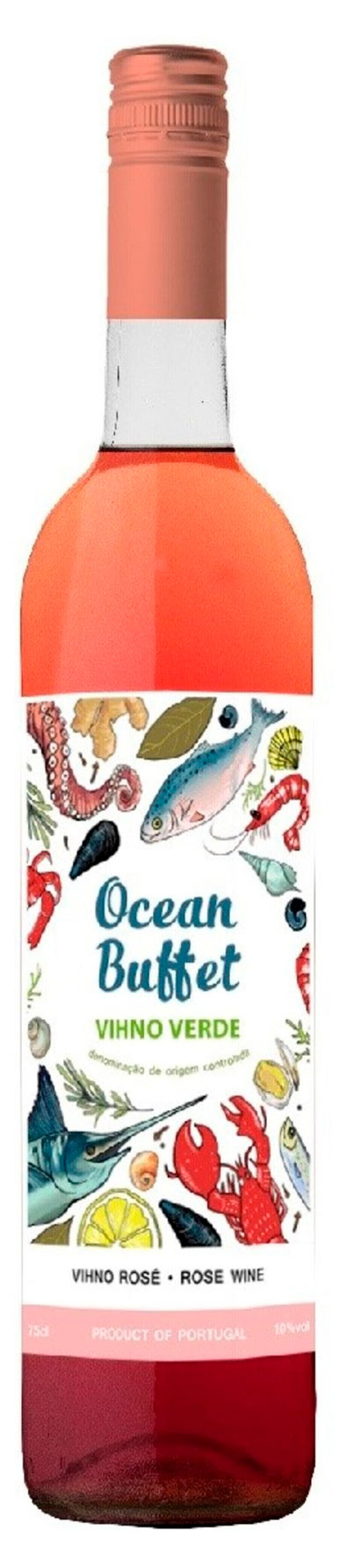 Вино Ocean Buffet Vinho Verde Rose розовое полусухое Португалия, 0,75 л