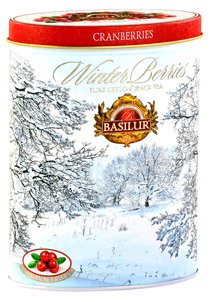 Чай черный Basilur Winter Berries клюква, 100 г