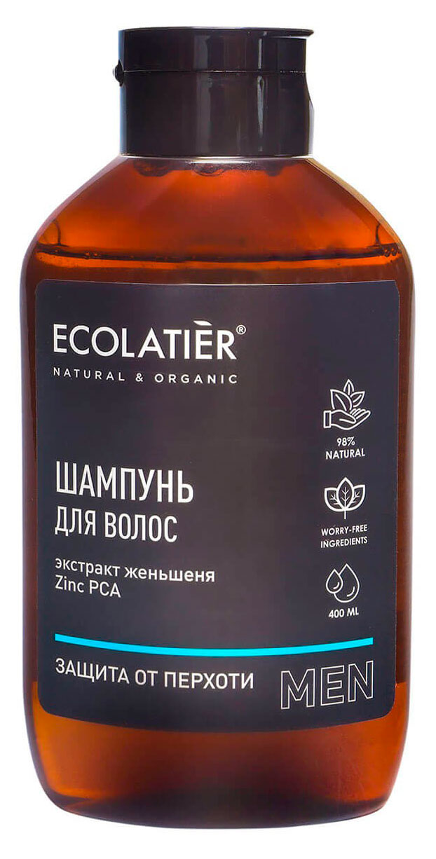 Шампунь для волос Ecolatier Men Защита от перхоти, 400 мл