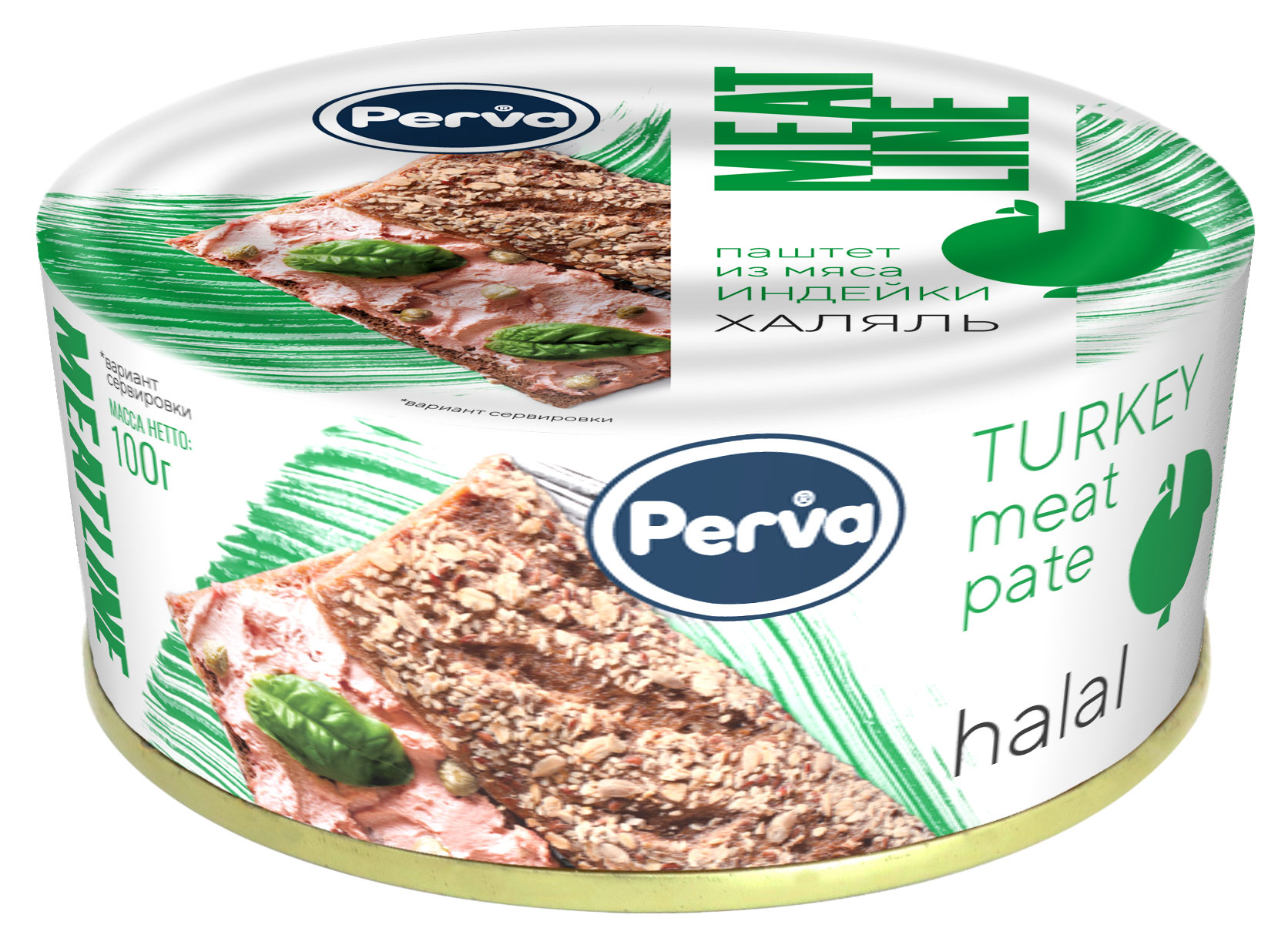 Perva | Паштет Perva Meat Line с мясом индейки, 100 г