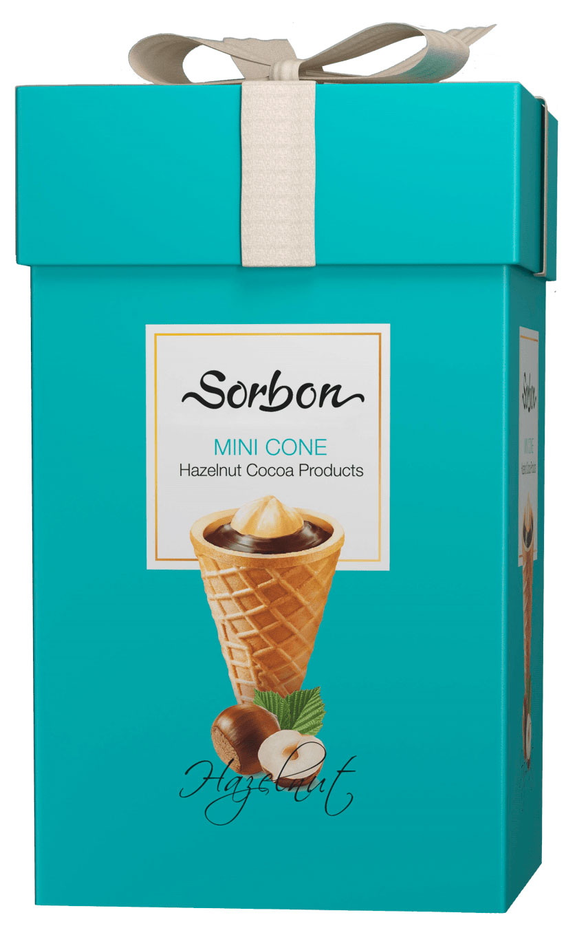 

Конфеты Sorbon Мини-рожки Тиффани с фундуком, 200 г