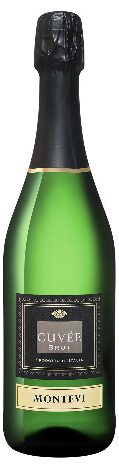 Игристое вино Montevi Cuvee Brut белое брют Италия, 0,75 л