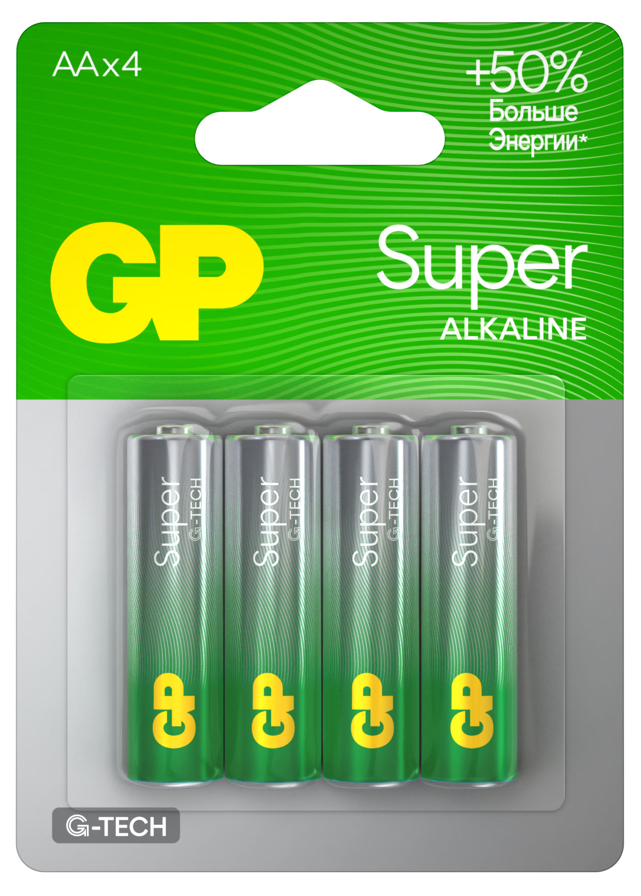 

Батарейка GP BATTERIES АА, 4 шт