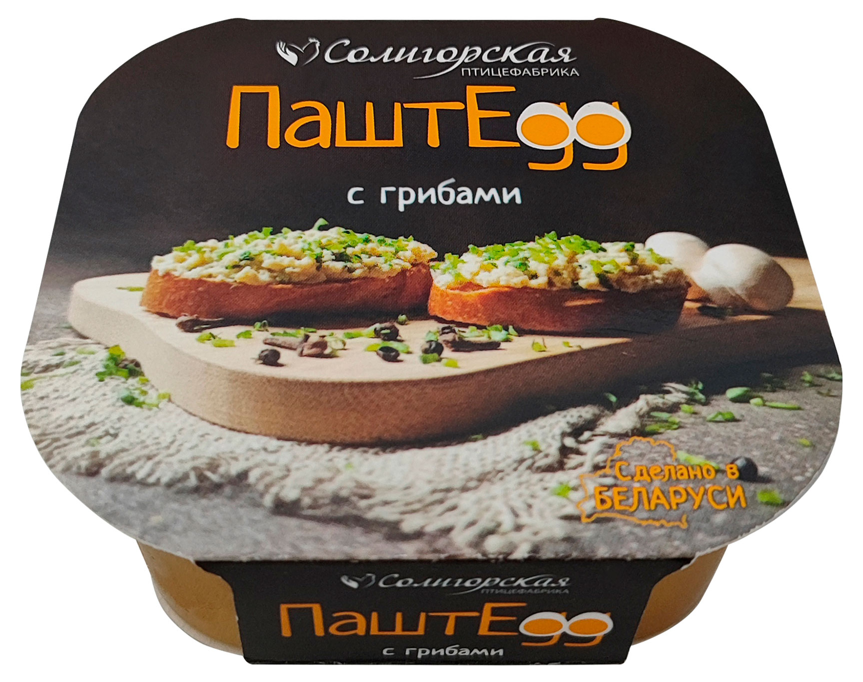 Крем ПаштEgg «Солигорская птицефабрика» с грибами, 140 г