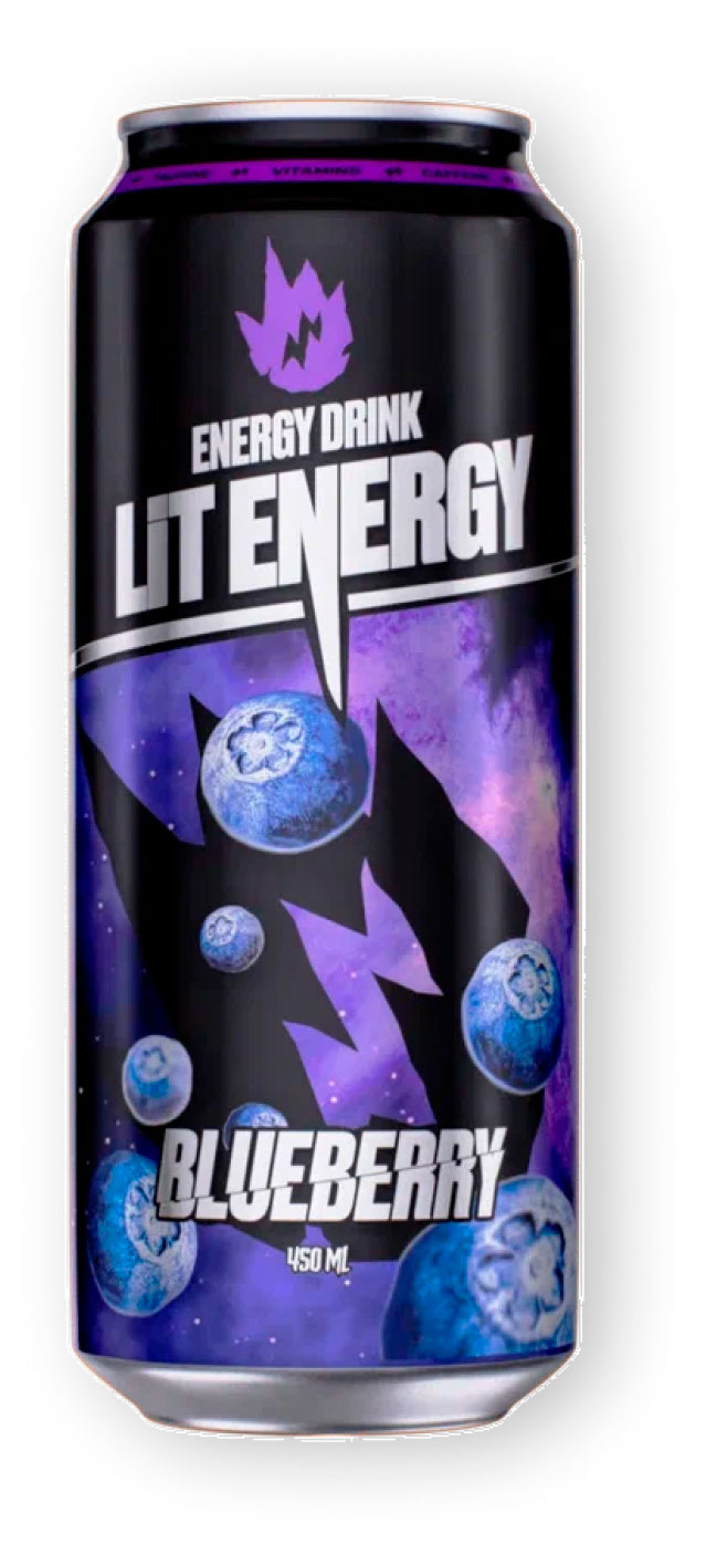 Lit Energy | Напиток энергетический Lit Energy Blueberry, 450 мл