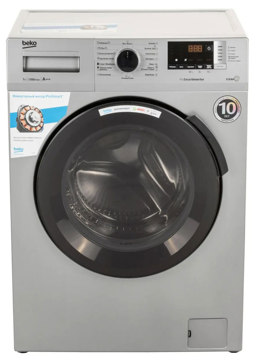 Стиральная машина BEKO RSPE78612S серая