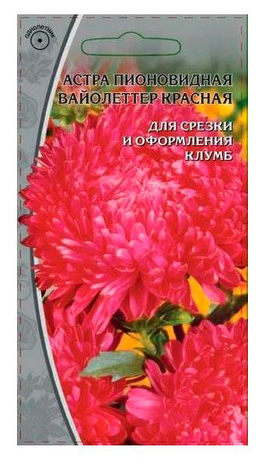 Семена «Ваше хозяйство» Астра Вайолеттер красная, 0,2 г