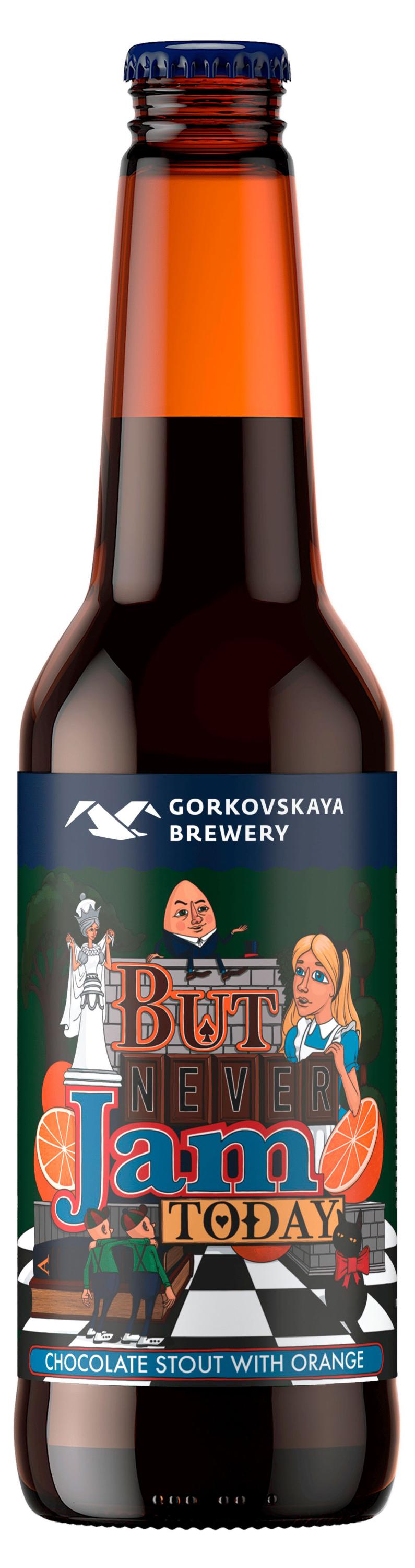 Горьковская Пивоварня | Пивной напиток «Горьковская Пивоварня» Sweet Stout But Never Jam Today осветленный нефильтрованный, 440 мл