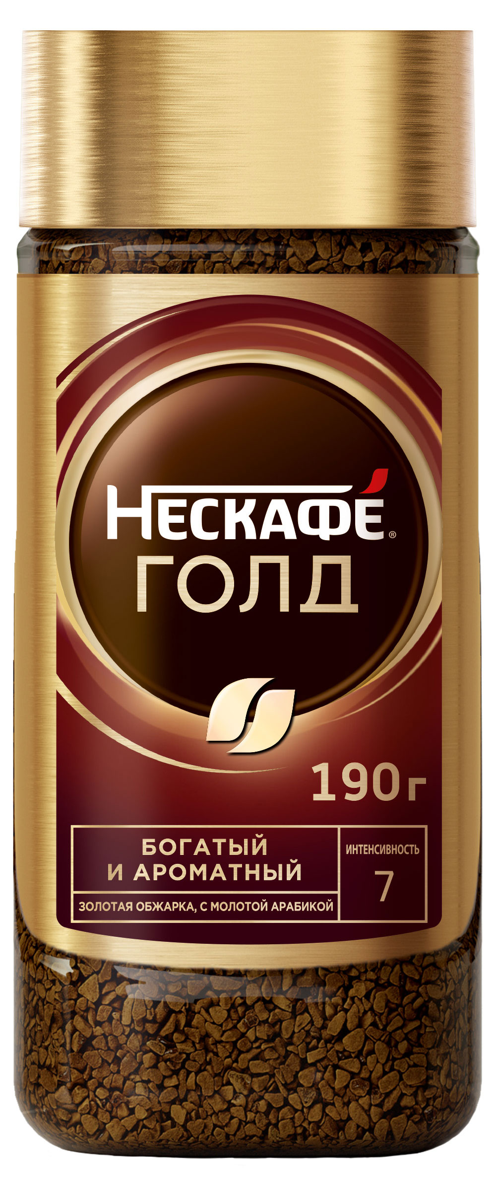 Кофе растворимый Nescafe GOLD, 190 г