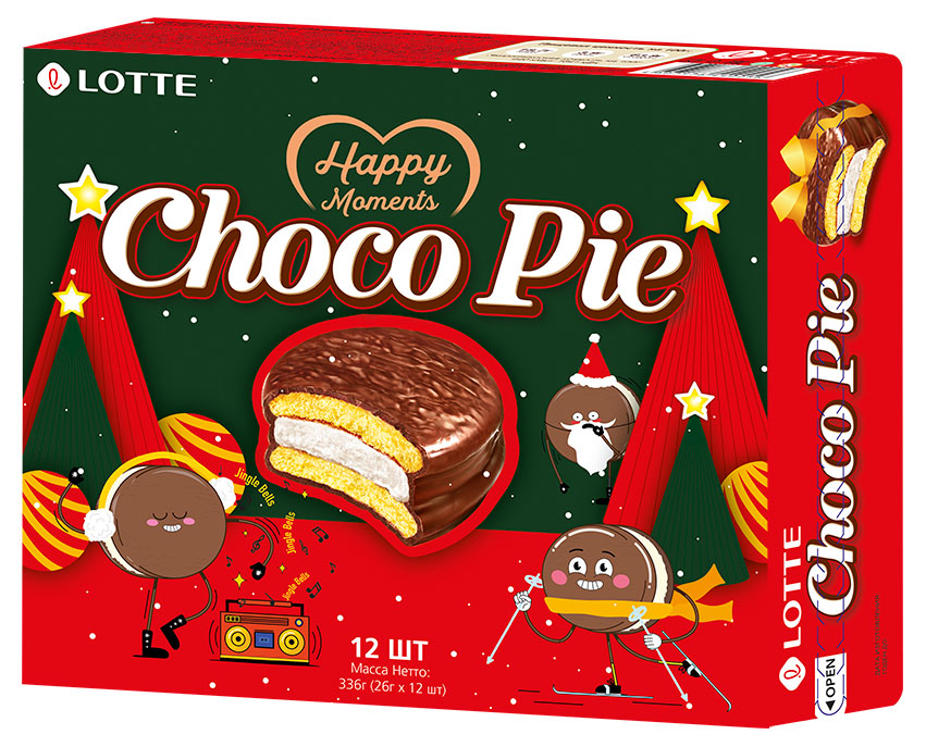 Печенье Lotte ChocoPie в глазури, 336 г