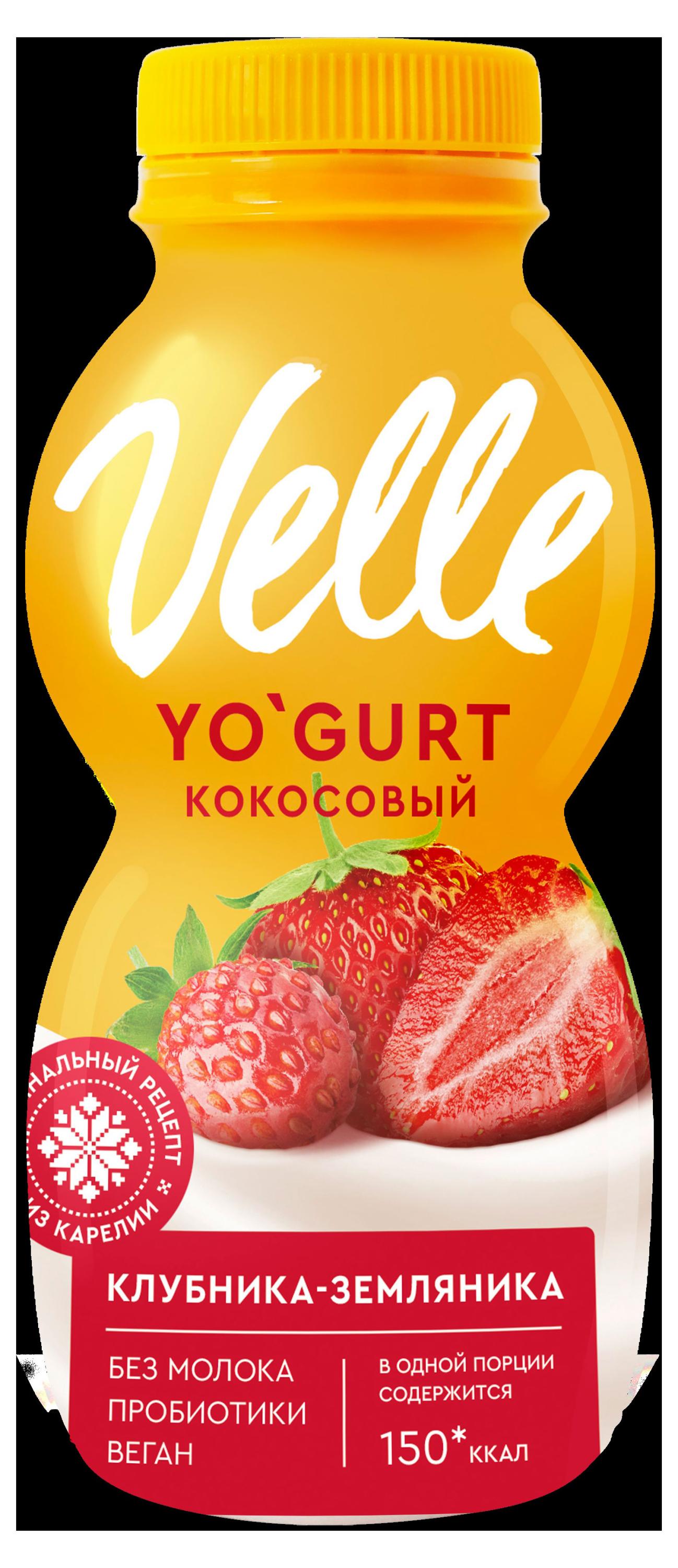 Продукт кокосовый Velle клубника земляника, 250 мл