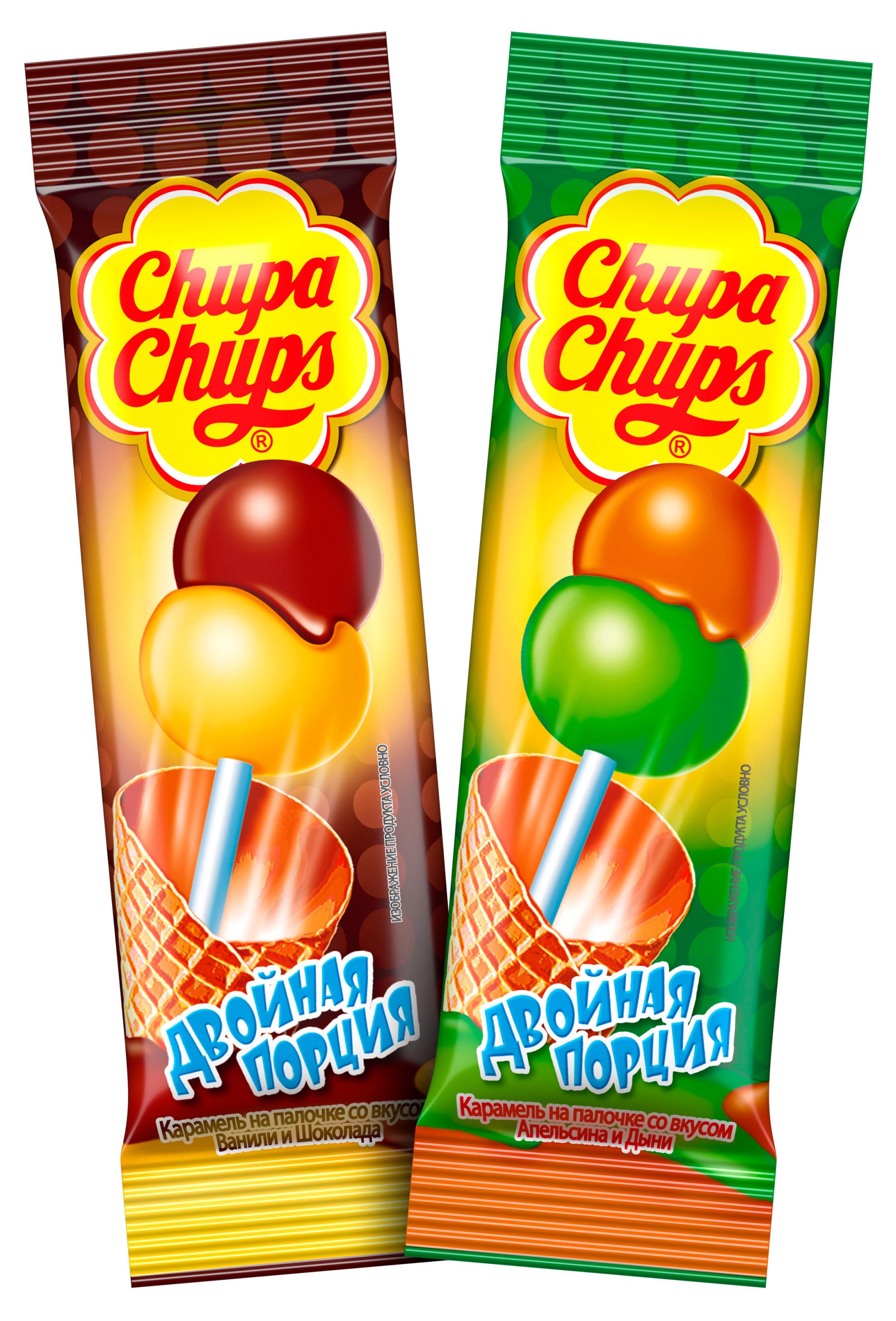 Карамель Chupa Chups Двойная Порция, 16,8 г