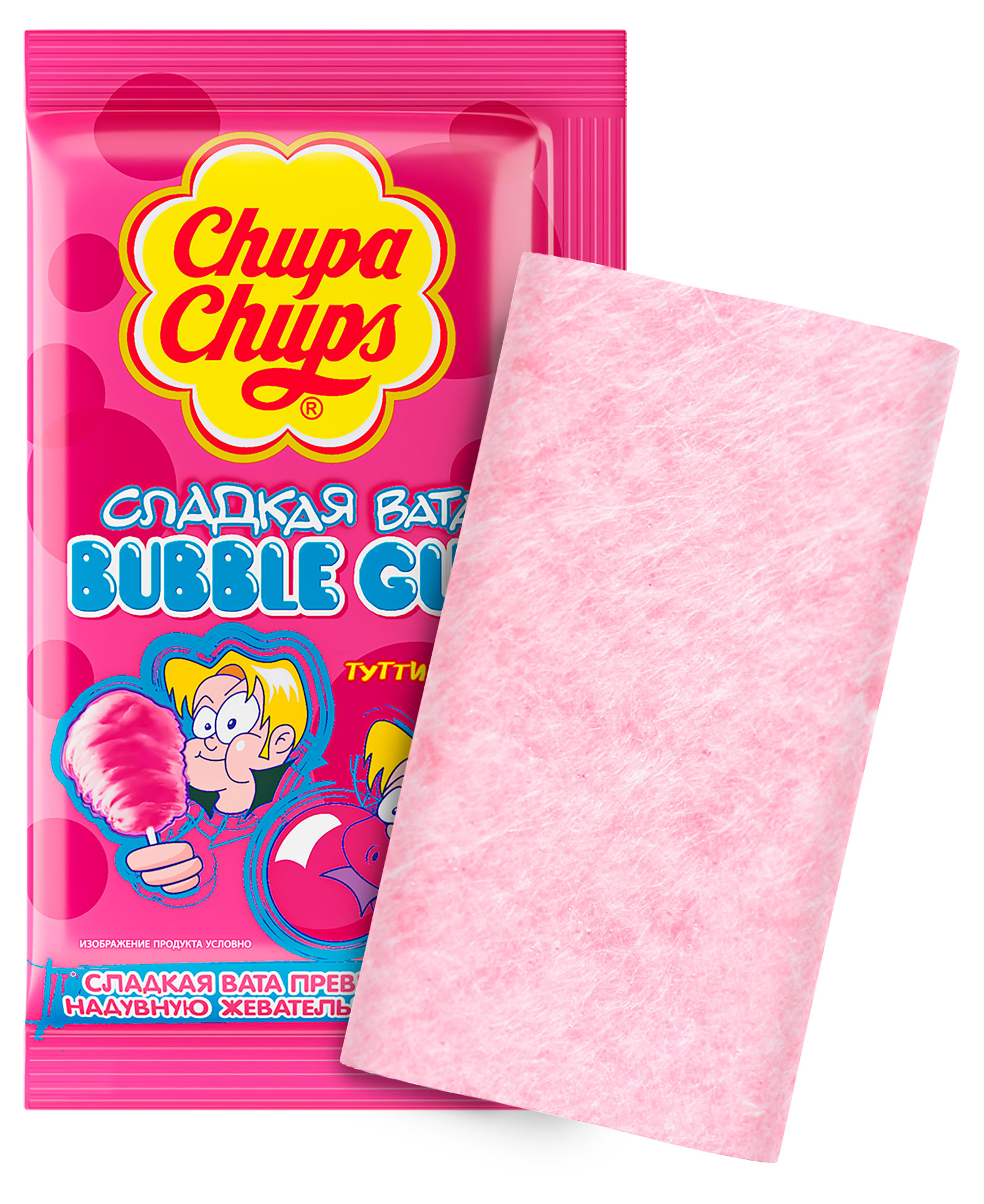 Резинка жевательная Chupa Chups Сладкая вата, 11 г