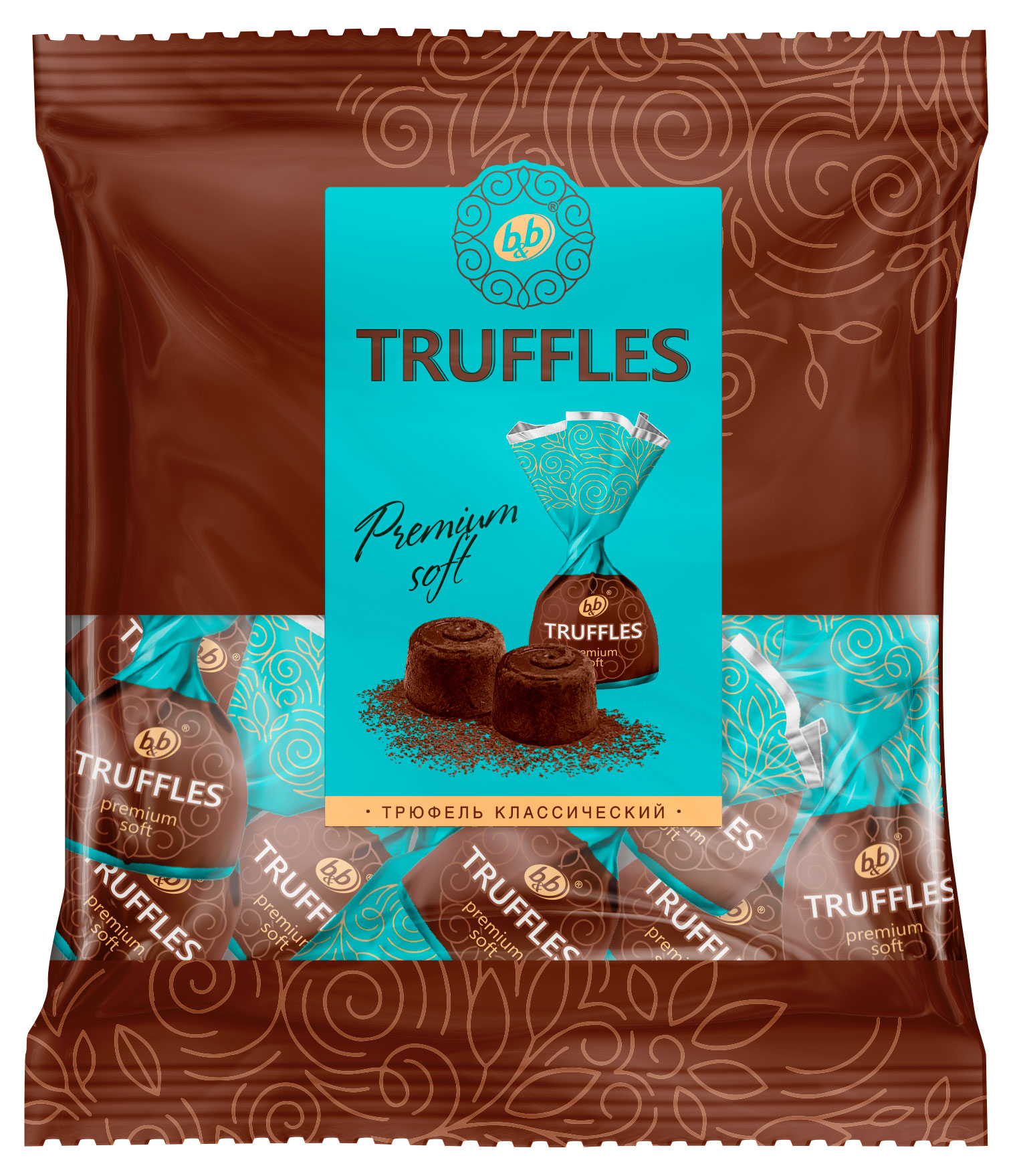 Конфеты b&b TRUFFLES premium soft Трюфель классический, 180 г