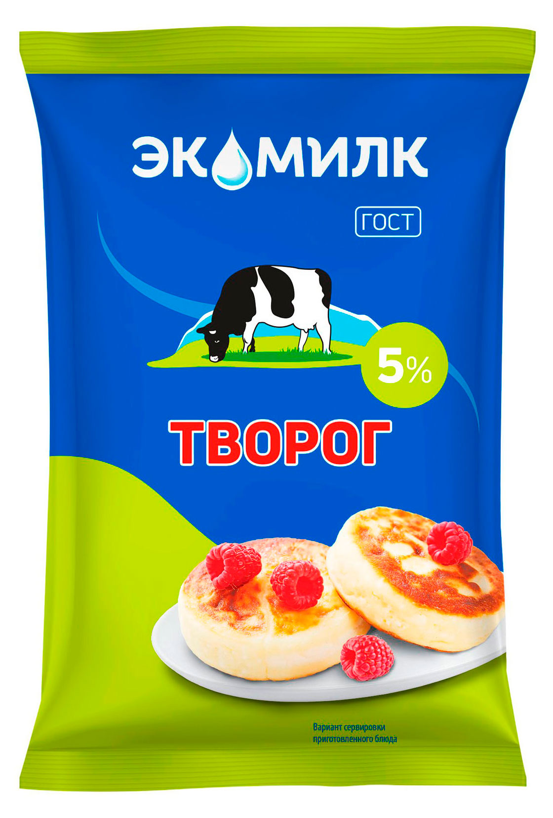 Творог «Экомилк» 5% БЗМЖ, 180 г