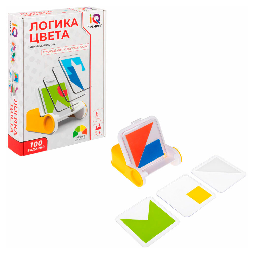 Игра-головоломка настольная 1TOY Логика цвета