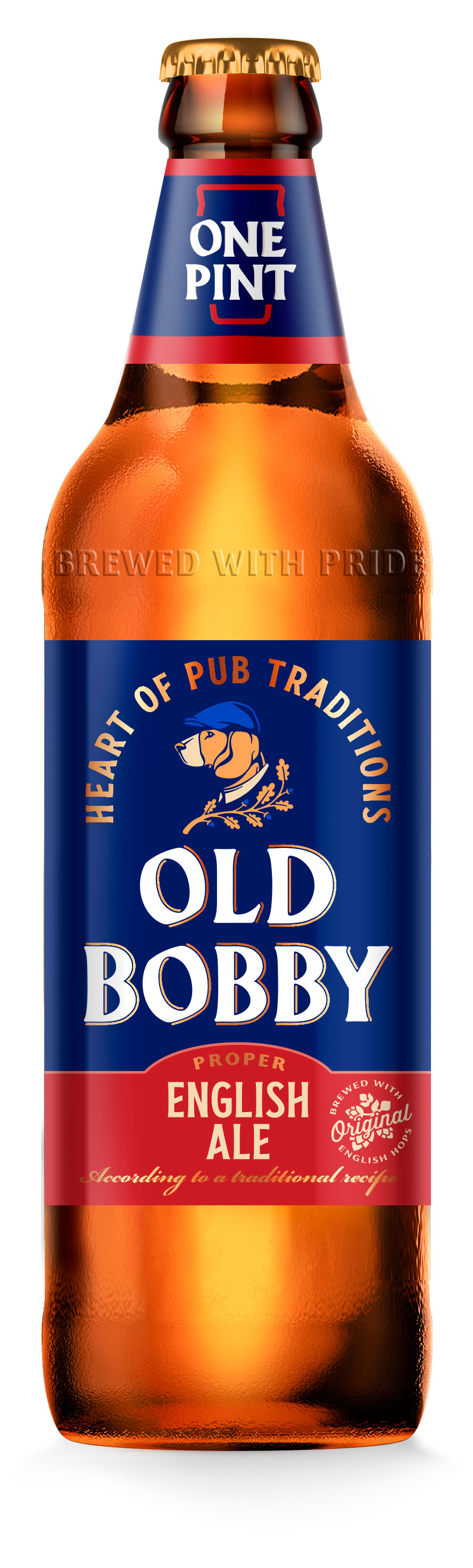 Напиток пивной Old Bobby Ale 4,5%, 0,568 л