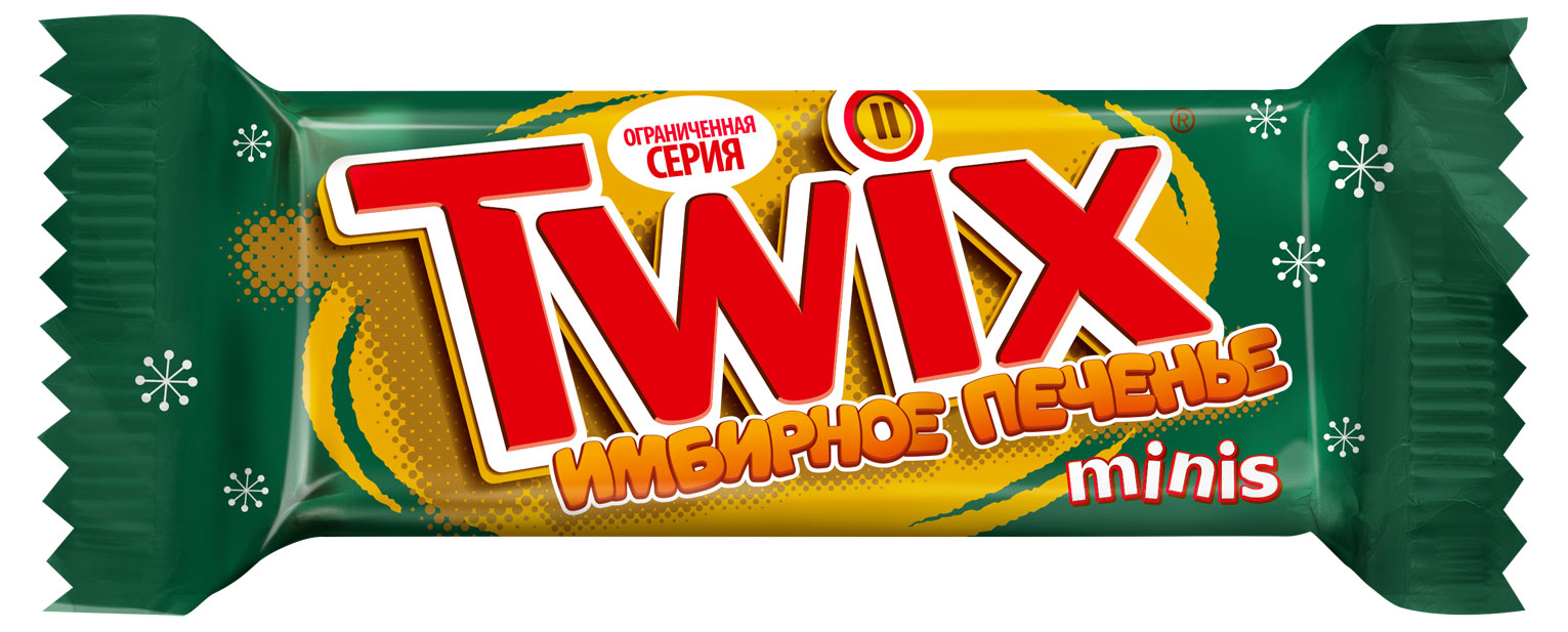 Печенье имбирное TWIX minis, вес