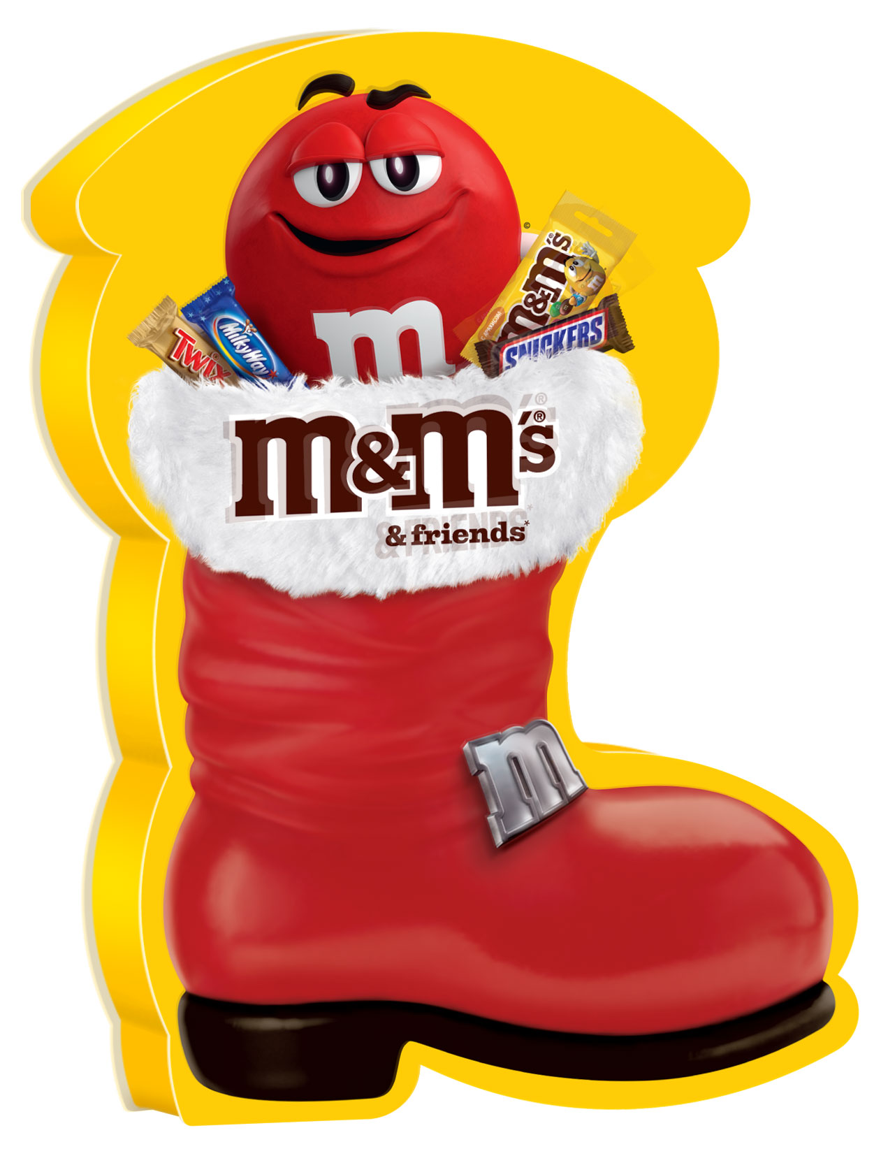 Подарок новогодний сладкий M&M's Friends Сапог, 183 г