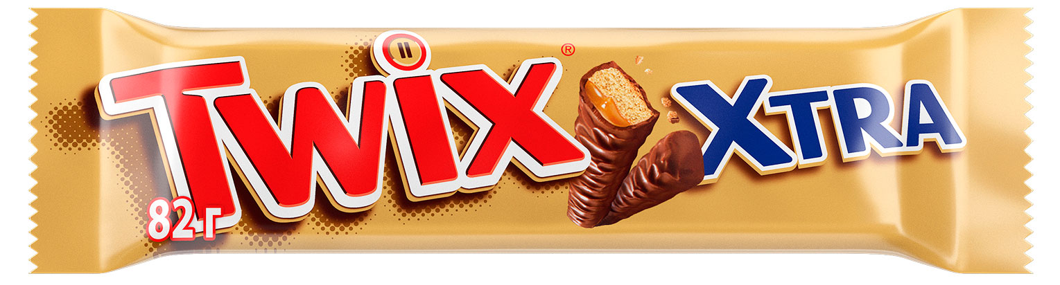 Батончик шоколадный TWIX Xtra с карамелью, 82 г