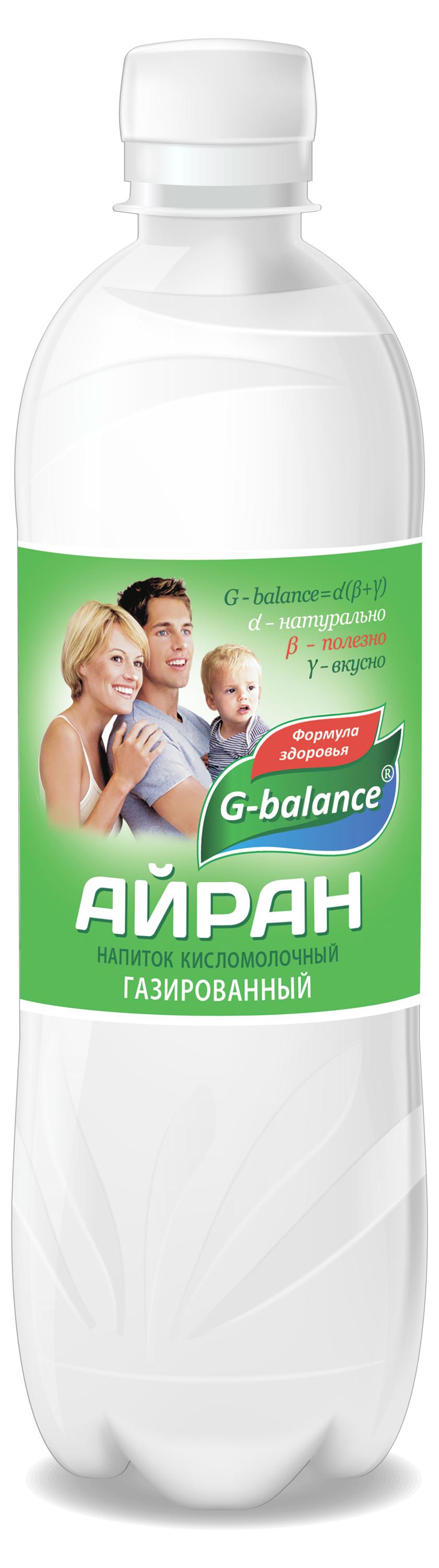 G-balance | Напиток кисломолочный G-Balance Айран газированный 1% БЗМЖ, 500 мл