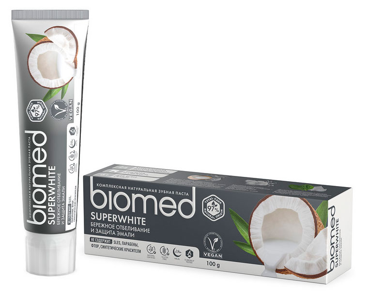 Зубная паста Biomed Superwhite отбеливающая, 100 г