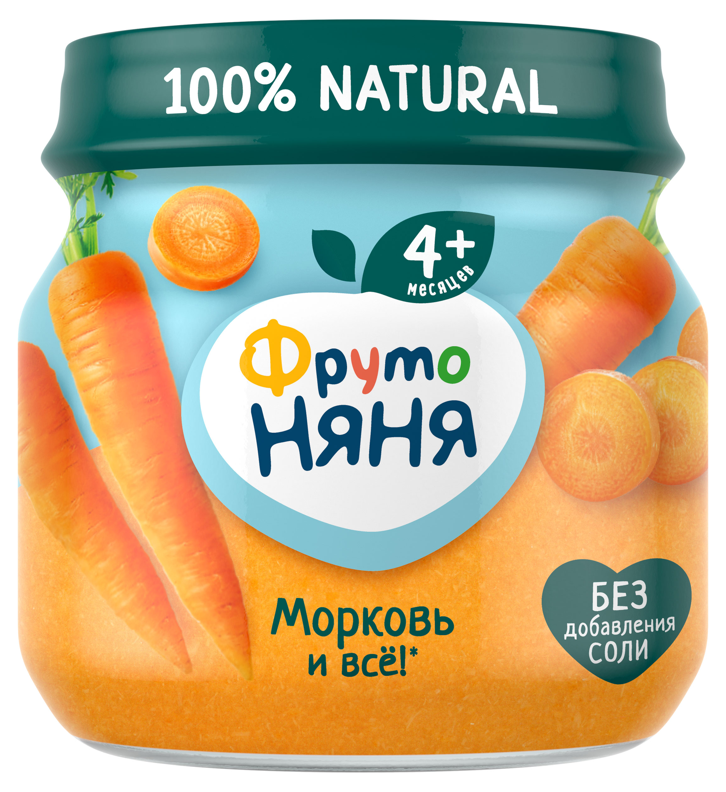 Пюре «ФрутоНяня» из моркови с 4 мес., 80 г