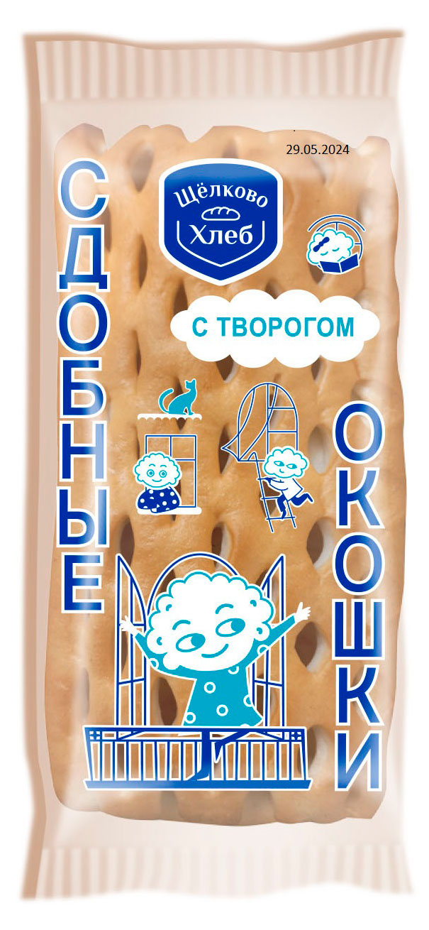 Сдоба «Щелковохлеб» с творогом, 130 г