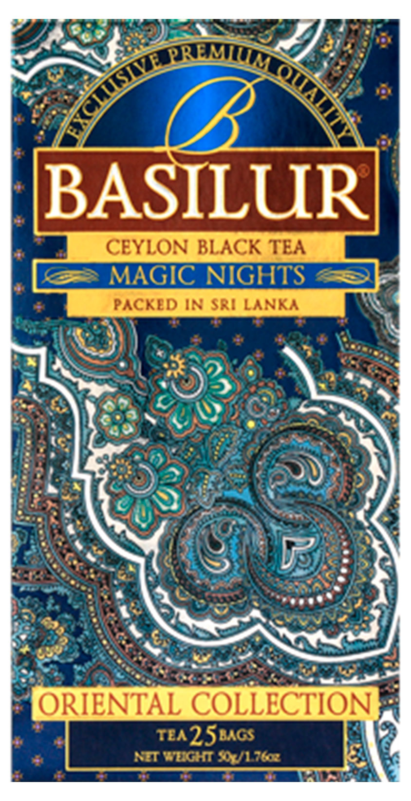 Чай черный Basilur Восточная коллекция Волшебные ночи, 25 пакетиков