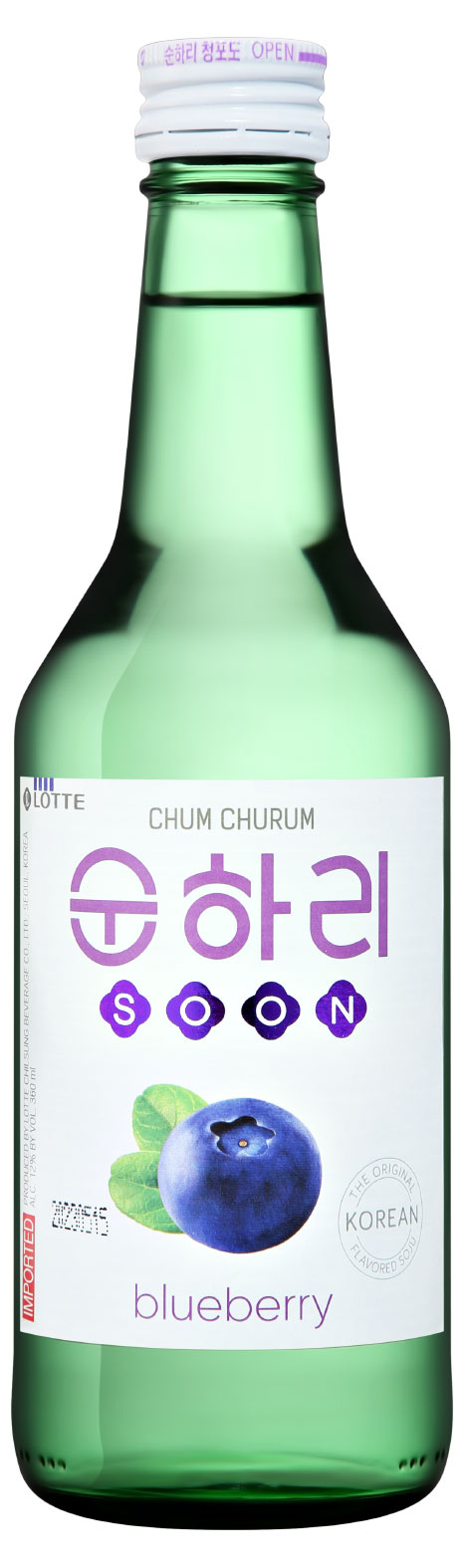 Chum Churum | Соджу Chum Churum Soonhari Blueberry Корея, 0,36 л