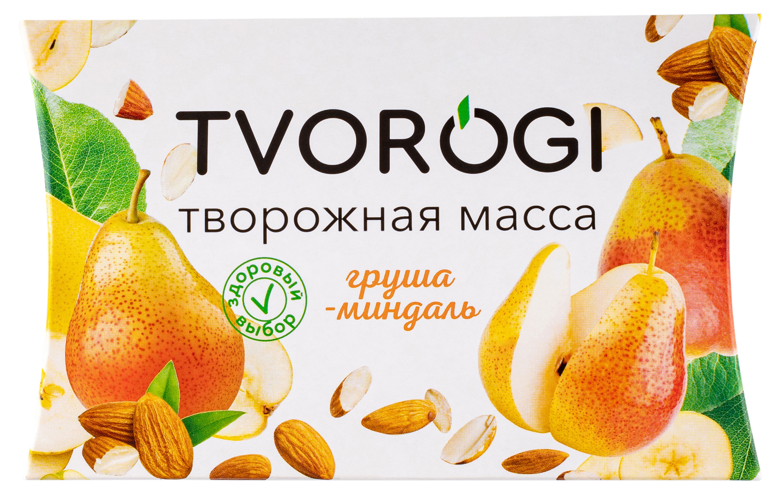 Tvorogi | Масса творожная Tvorogi груша миндаль 3,5% БЗМЖ, 170 г