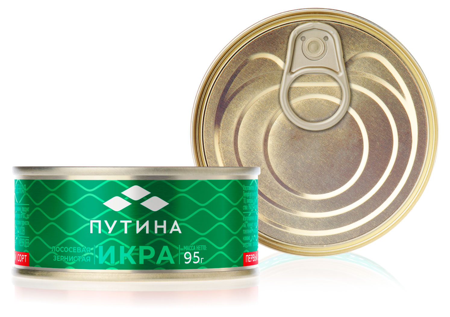 Икра горбуши «Путина» зернистая, 95 г