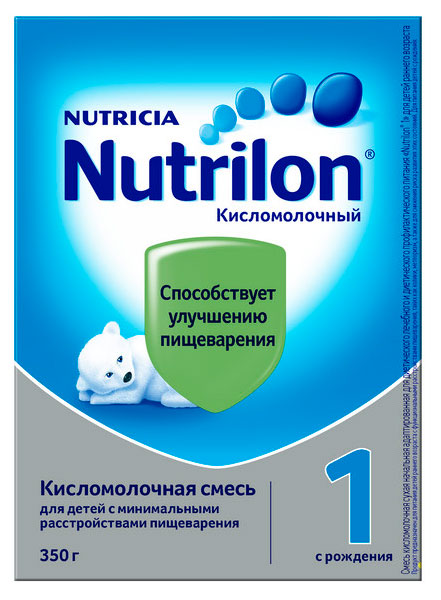 Смесь сухая кисломолочная Nutrilon 1 с рождения БЗМЖ, 350 г