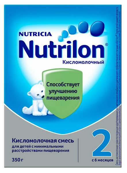 Смесь сухая кисломолочная Nutrilon 2 с 6 мес. БЗМЖ, 350 г