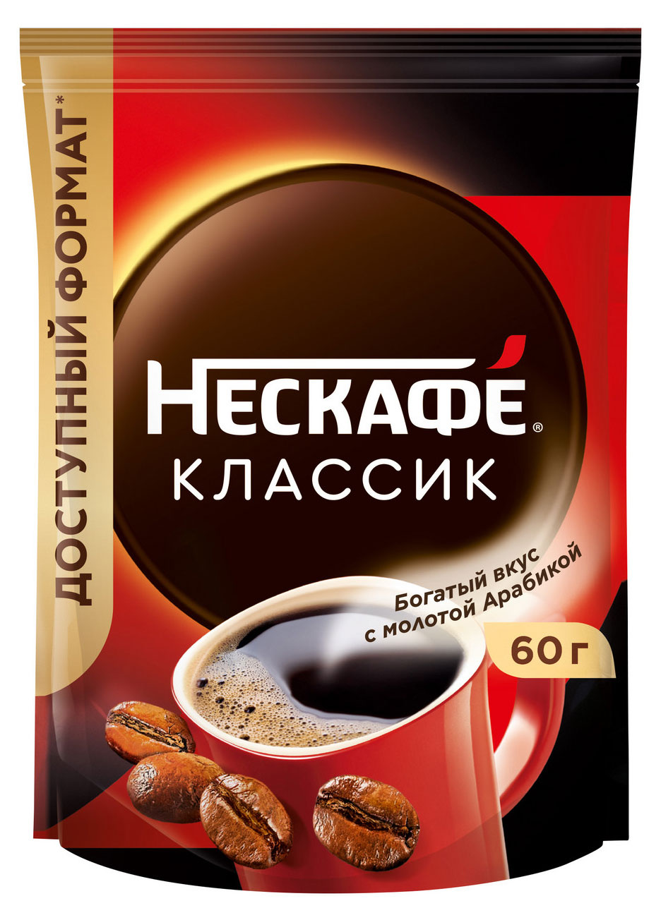 Кофе растворимый «Нескафé» Classic с добавлением молотого кофе, 60 г