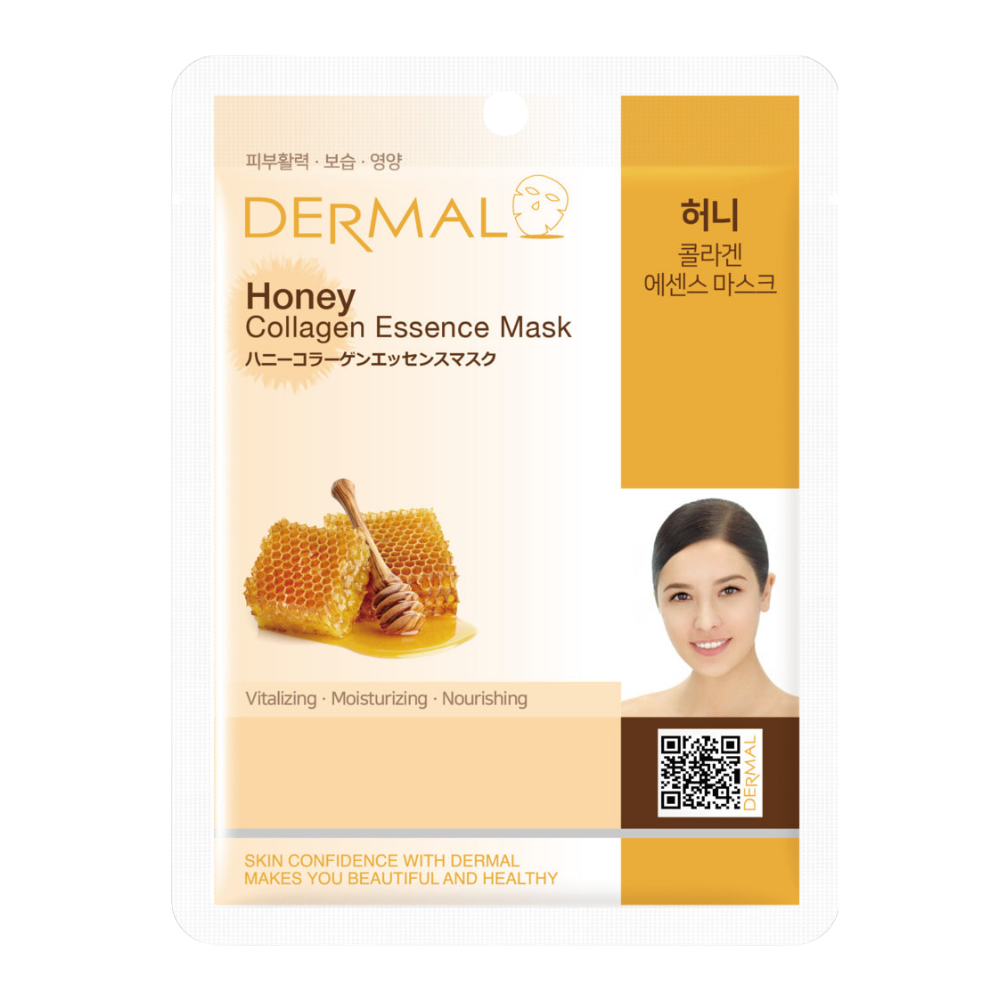 

Маска тканевая Dermal Essence Mask с экстрактом меда и коллагеном, 23 мл