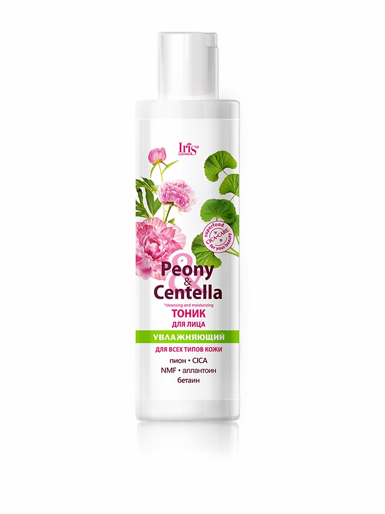 Iris Cosmetic | Тоник для лица Iris Cosmetic увлажняющий Peony & Centella, 250 мл