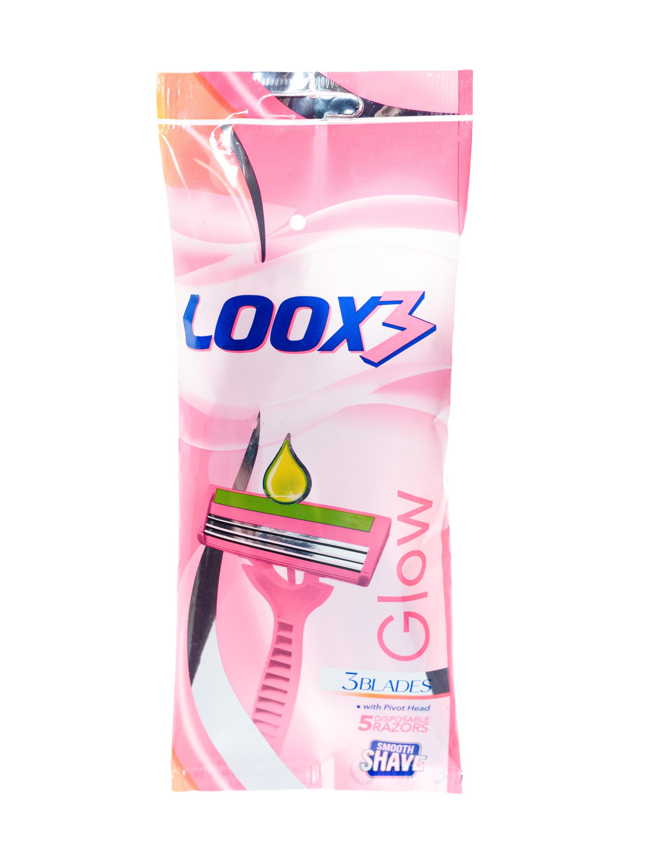 

Станки для бритья одноразовые женские Treet Loox 3 Pink Glow Platinum, 5 шт