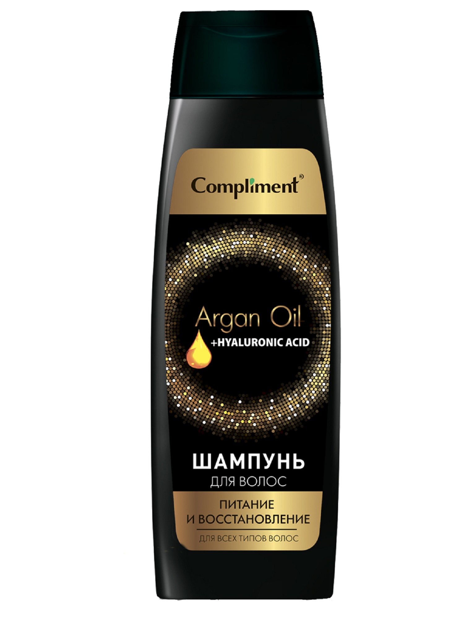 

Шампунь для волос Compliment Argan Oil+ Hyaluronic Acid Питание и восстановление, 400 мл