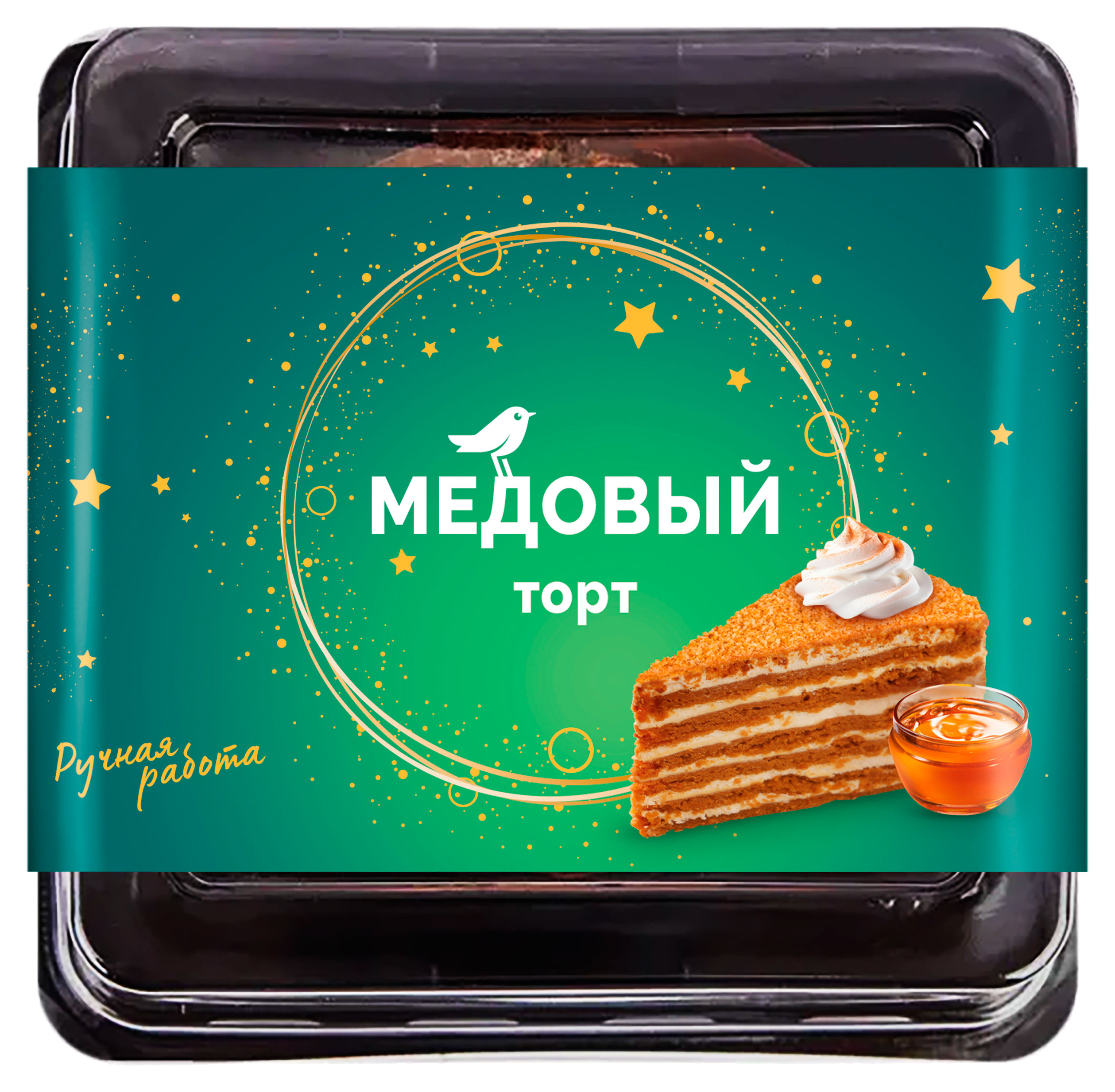 Торт АШАН Красная птица Медовый, 500 г